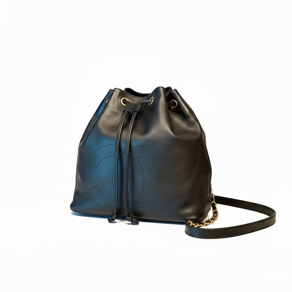 CHANEL Black Leather Backpack - Picture 3 of 9